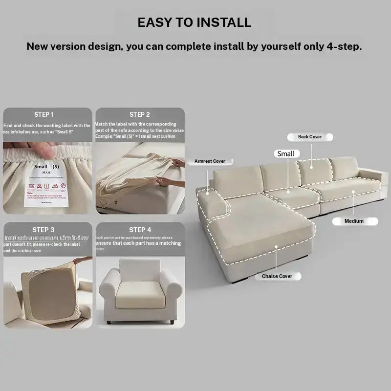 Modern Non-SlipDustproof Sofa Slipcover