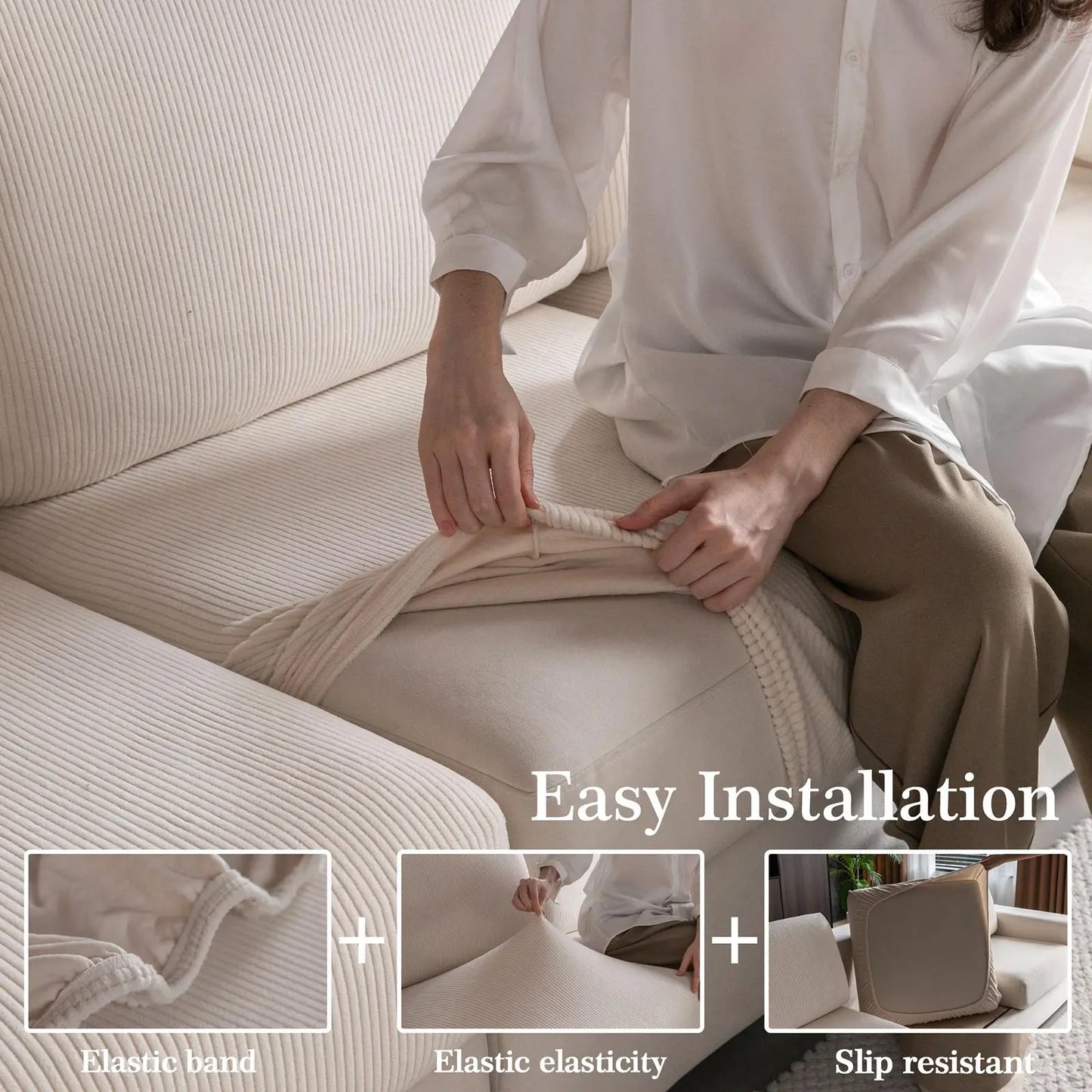 Modern Non-SlipDustproof Sofa Slipcover
