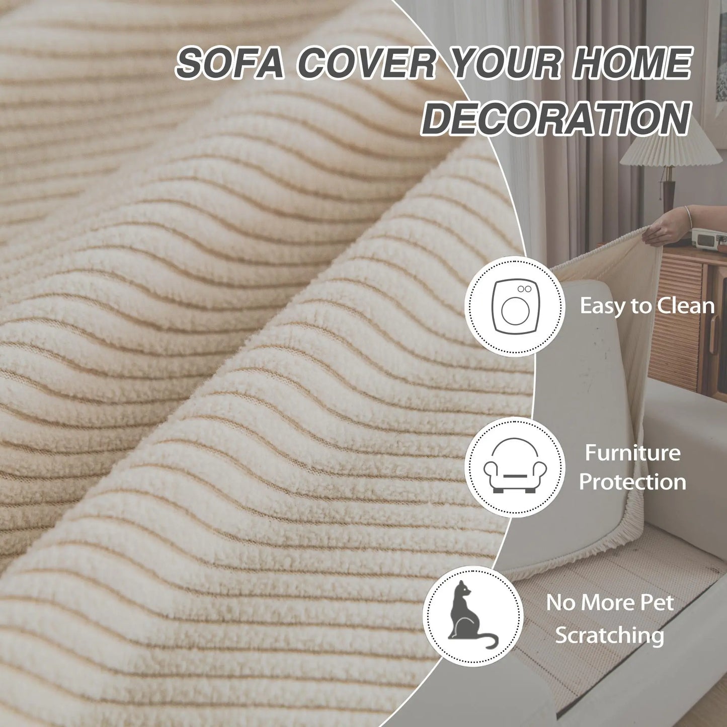 Modern Non-SlipDustproof Sofa Slipcover