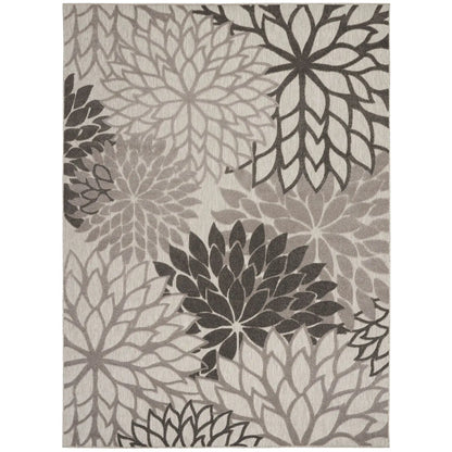 Floral Bloom Flatweave Indoor/Outdoor Area Rug – Durable Decorative Rug for Patio, Balcony & Living Room
